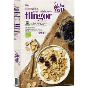 ICA Bovetflingor Glutenfria Ekologiska 375g