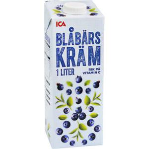 ICA Blåbärskräm 1l