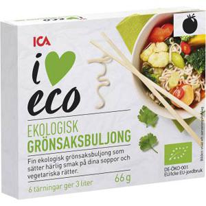 ICA I love eco Grönsaksbuljong Ekologisk 6-p 66g