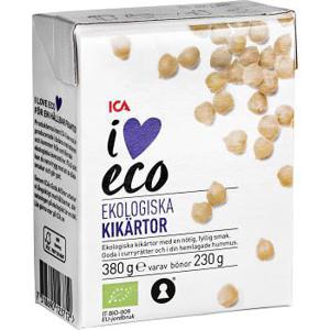 ICA I Love Eco Kikärtor 380g