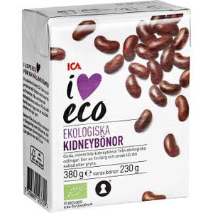 ICA I love eco Kidneybönor Ekologisk 380g