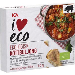 ICA I love eco Köttbuljong Ekologisk 6-p 66g