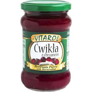 Vitarol Riven rödbeta med pepparrot BP 300g