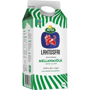 Arla Ko Mellanmjölk Laktosfri 1,5% 1,5L Arla