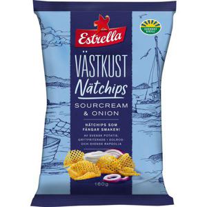 Estrella Västkust Nätchips Sourcream & Onion 160g