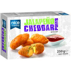 Nice N Easy Jalapeno & Cheddar Puffs med Dipsås Frysta 250g Nice ´n Easy