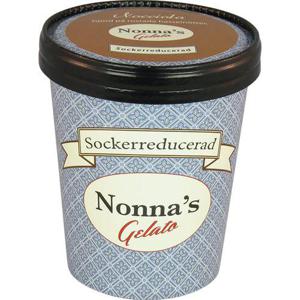 Nonnas Gelato Nocciola Sockerreducerad 550ml