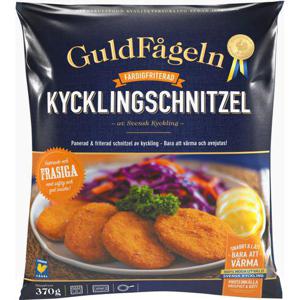 Guldfågeln Kycklingschnitzel Fryst 370g