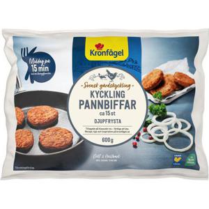 Kronfågel Kycklingpannbiffar Fryst 600g