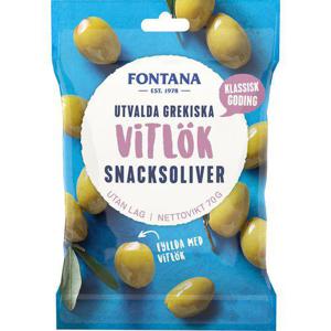 Fontana Snacksoliver Vitlök Fyllda 70g