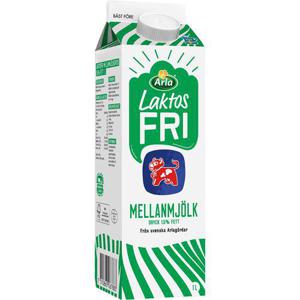 Arla Ko Mellanmjölk 1,5% Laktosfri 1L Arla