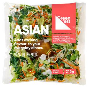 Greenest Sallad Asiatisk 210g Färdigsköljd Klass1