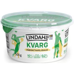 Lindahls Kvarg Päron & Vanilj 0,2% 500g