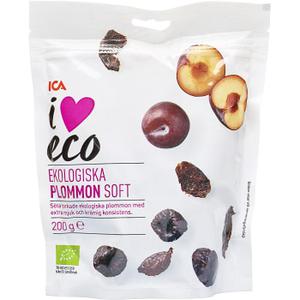 ICA I love eco Plommon Soft Ekologisk 200g