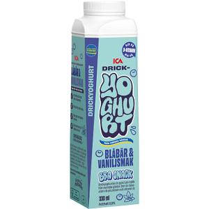 ICA Drickyoghurt Blåbär & vanilj 330ml