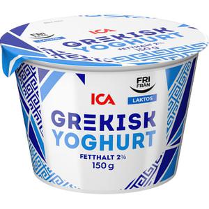 ICA Grekisk Yoghurt Laktosfri 150g