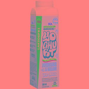 ICA Drickyoghurt Jordgubb Hallon Laktosfri 330ml