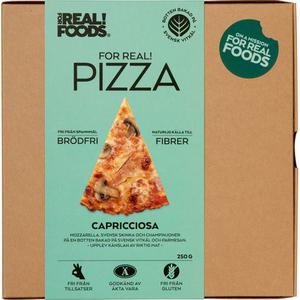 FOR REAL! PIZZA Pizza Capricciosa Fryst 250g FOR REAL! FOODS
