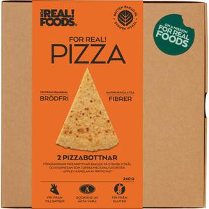 FOR REAL! PIZZA Pizzabottnar 2x120g FOR REAL! FOODS