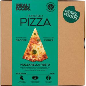 FOR REAL! PIZZA Pizza Mozzarella Pesto Fryst 250g FOR REAL! FOODS