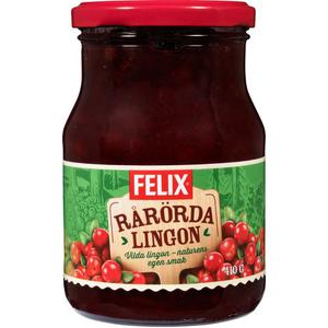 Felix Rårörda Lingon 410g