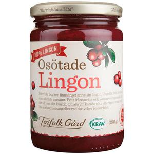 Torfolk Gård Osötade Lingon EKO/KRAV 380g