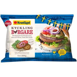 Kronfågel Kycklingburgare Fryst 600g