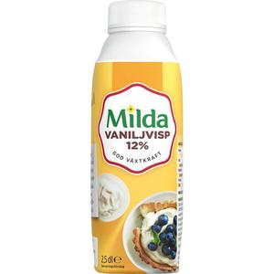 Milda Vaniljvisp 12% 2.5dl