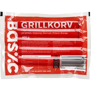 ICA Basic Grillkorv 400g