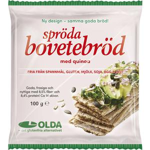 Olda Bovetebröd Spröda med Quinoa Glutenfri 100g