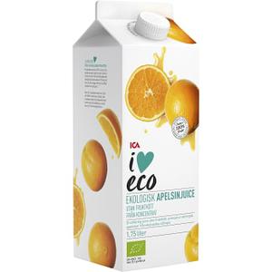 ICA I love eco Apelsinjuice 1,75l KRAV