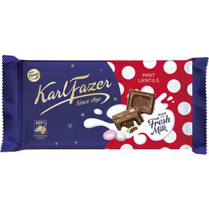 Fazer Chokladkaka Mint Lentils 145g