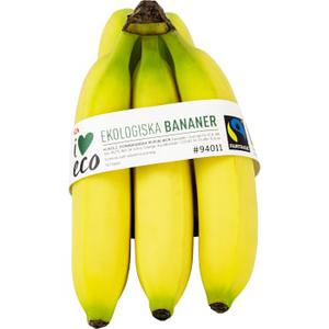 ICA I love eco Banan i klase Ekologisk ca 765g