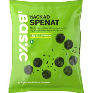 ICA Basic spenat Hackad Fryst 1kg