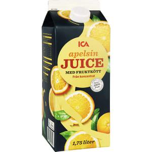 ICA Juice Apelsin med fruktkött 1,75l