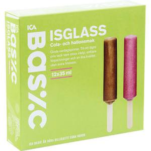 ICA Basic Isglass hallon & cola