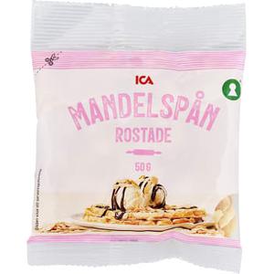 ICA Rostade mandelspån 50g
