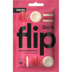 Dent Tabletter Flip Raspberry & Strawberry 30g