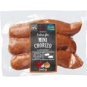 ICA Minichorizo 78% kötthalt 240g