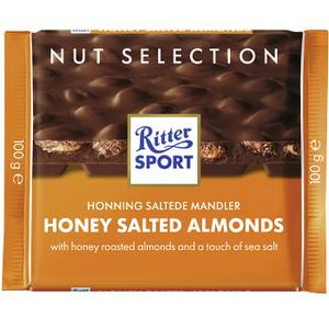 Ritter Chokladkaka Salta Mandlar 100g