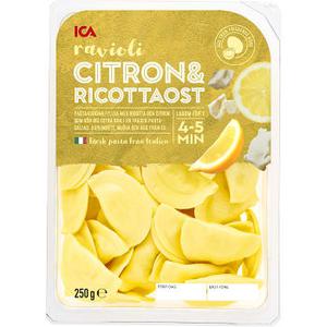 ICA Ravioli Citron Ricotta 250g