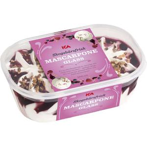 ICA Glass Mascarpone & skogsbär 900ml