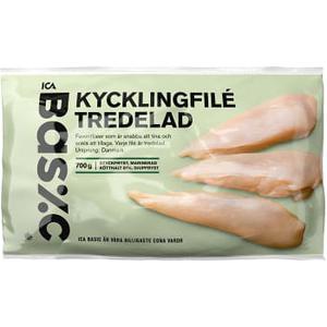 ICA Basic Kycklingfilé Delad 700g