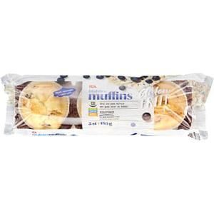 ICA Blåbärsmuffins Glutenfri Fryst 3-p 180g