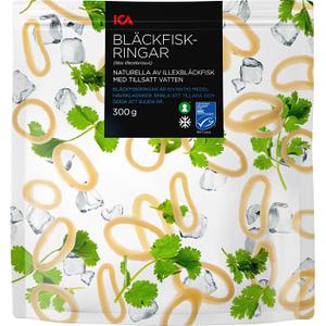 ICA Bläckfiskringar 300g