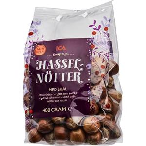 ICA Hasselnötter med skal 400g