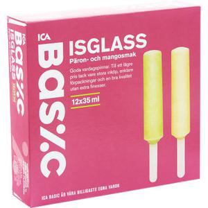 ICA Basic Isglass päron & mango 12-p