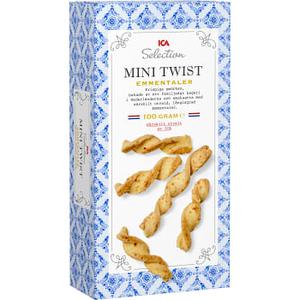 ICA Selection Kex Mini twist  Emmentaler 100g