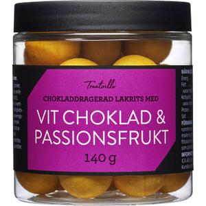 Treatville Lakritskulor Vit choklad & Passionsfrukt 140g