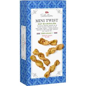 ICA Selection Kex Mini twist ost & gräslök 100g